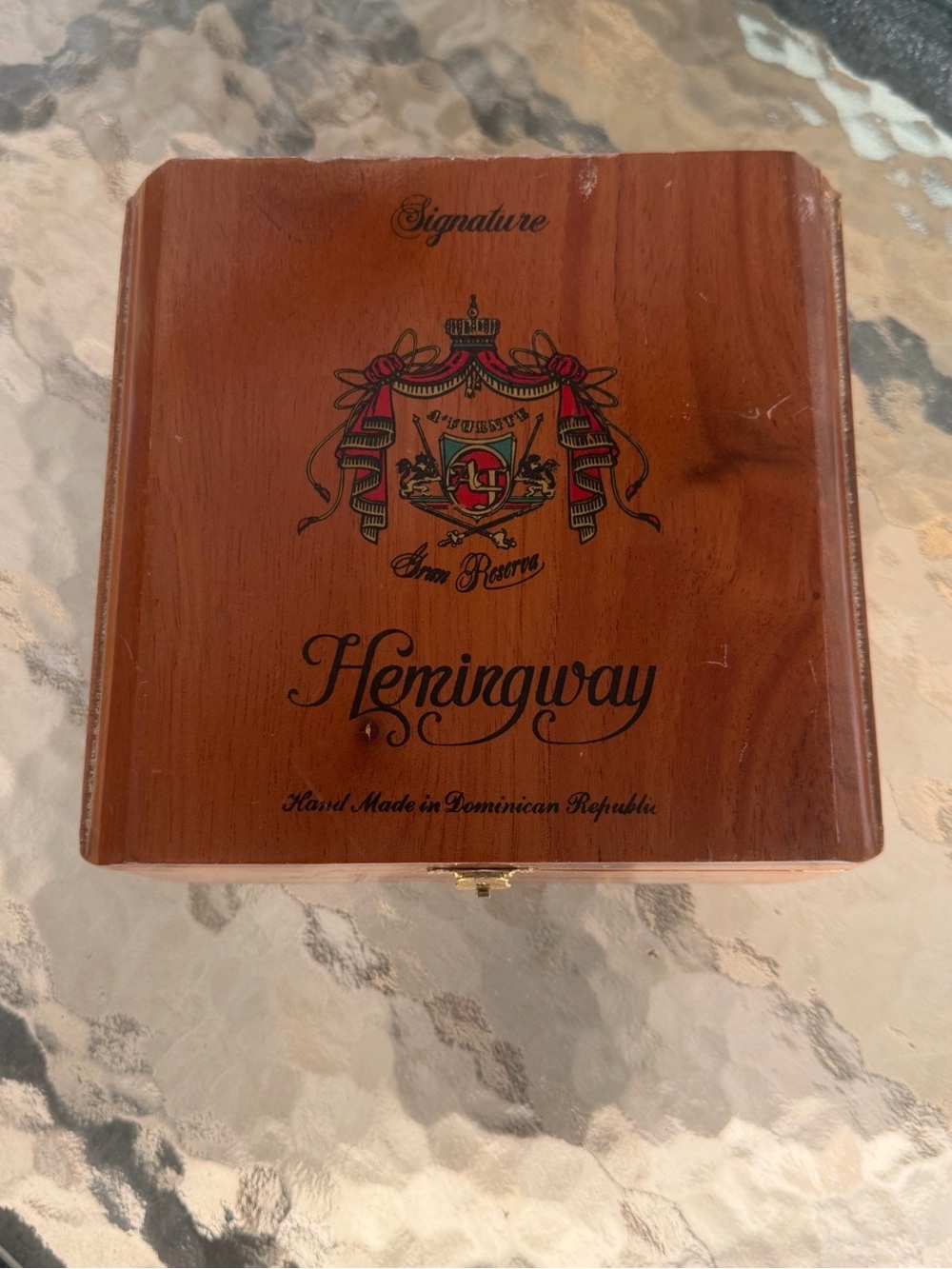 Arturo Fuente Hemingway Signature SOLID WOOD empty Cigar Box
